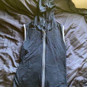 Zippered, Hooded, Workout T